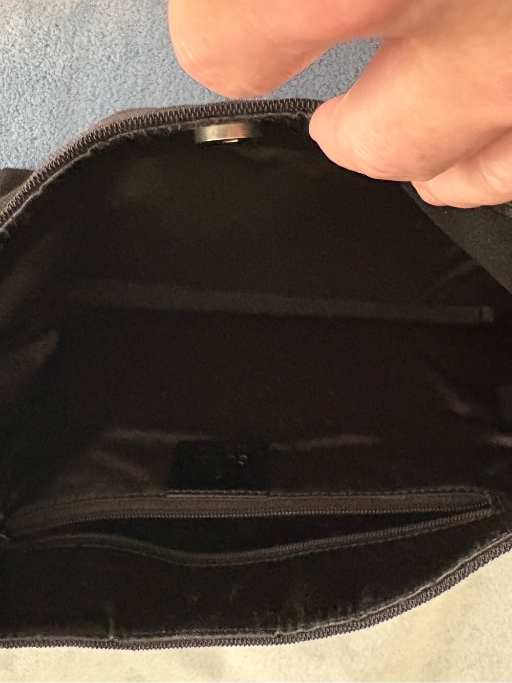 Gucci Black Fabric Satchel with Metal Accent Handle - Picture 7 of 16